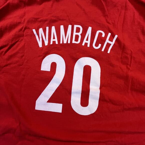 Team USA Shirt Mens 3XL Red Soccer Abby Wambach 20 USWNT Olympics Gildan Cotton - Picture 8 of 10